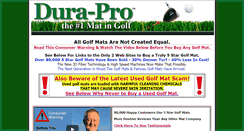 Desktop Screenshot of duraprogolfmats.com